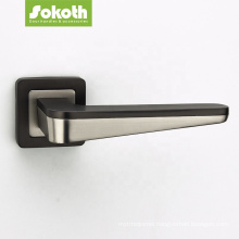 satin nickel zinc room door lock handle set